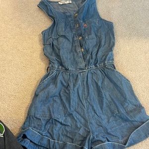 ABERCROMBIE KIDS denim romper. size 11/12 and great condition!